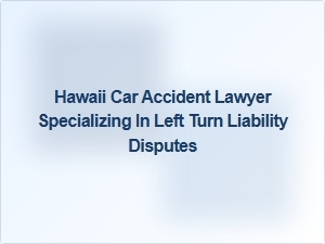 Hawaii Lawyer for Left Turn Accident Claims and Liability Disputes